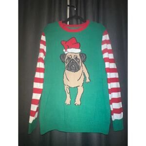 Ugly Christmas Sweater Xmas Size Medium Dog